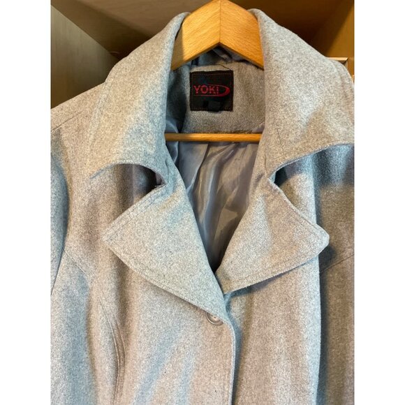 Yoki Gray Thick Buttoned Flare Hem Coat Sz 1XL - Picture 5 of 9